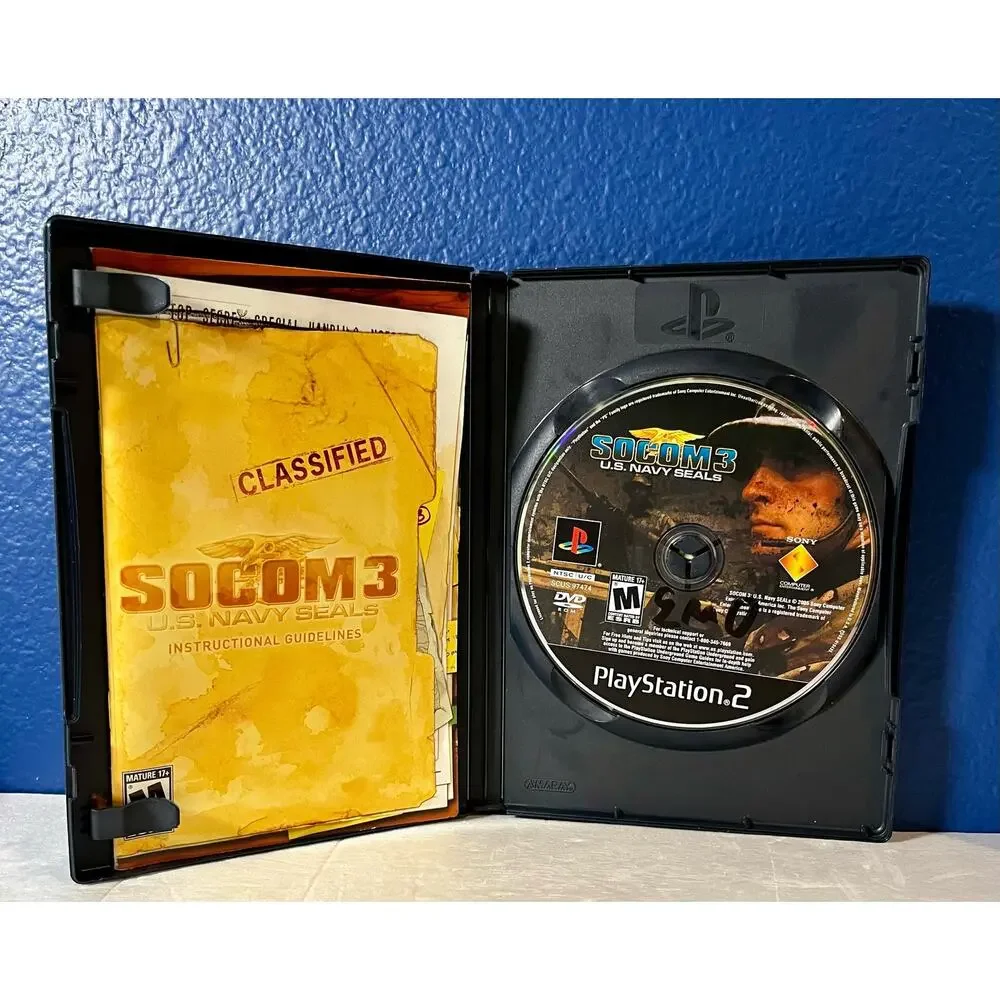 SOCOM 3:‎ U.S. Navy Seals (Sony PlayStation 2, 2005) PS2 Complete